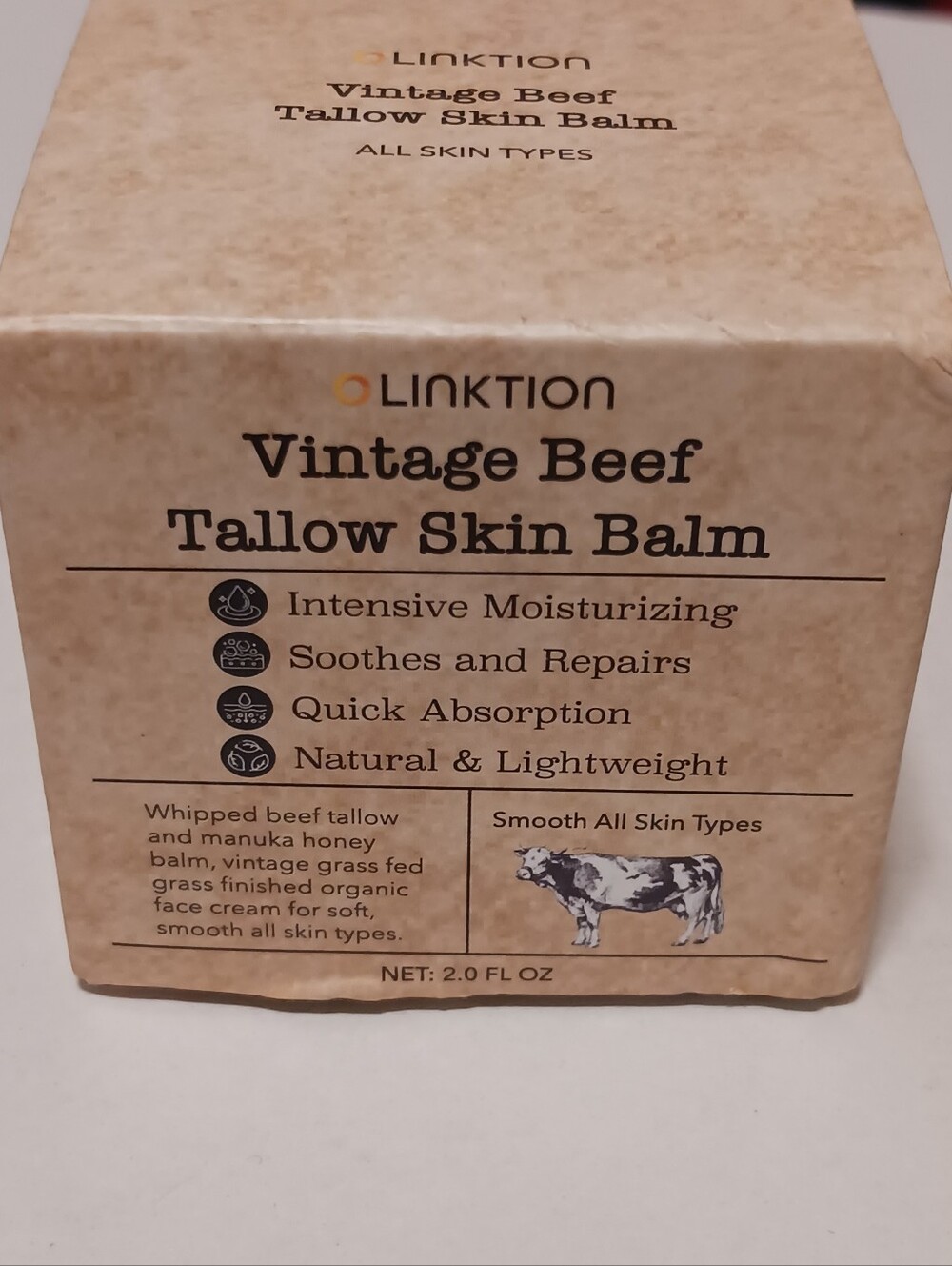 Linktion Vintage Beef Skin Balm 20fl oz New (Damaged Box) Exp 01/2028